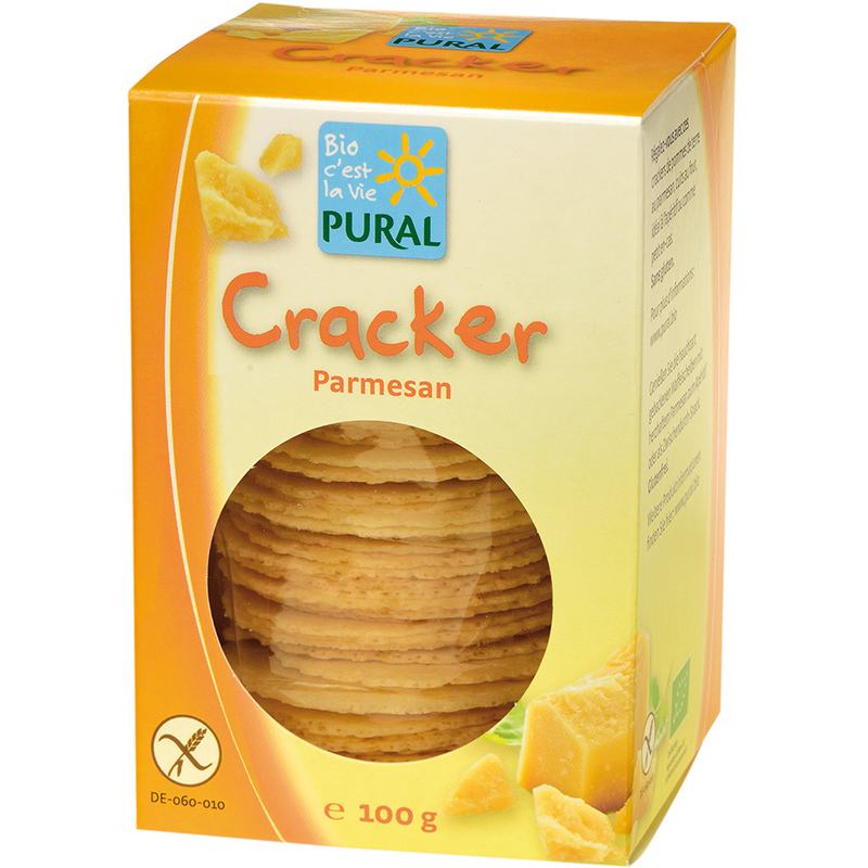 PURAL Cräcker Parmesan<br>100 g, glutenfrei Bio