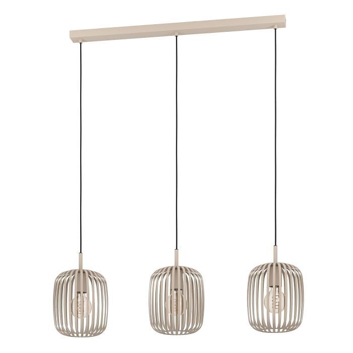 ROMAZZINA Hängeleuchte - Beige / B: 90.0 cm x T: 20.0 cm x H: 110.0 cm