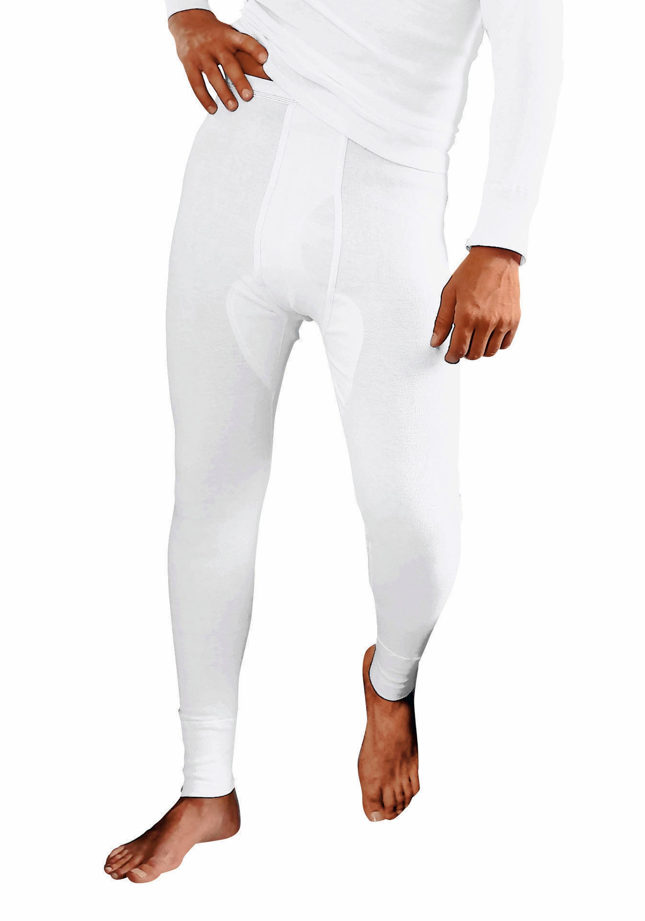 Clipper Lange Unterhose, 2 Stk. aus Feinripp, mit Eingriff