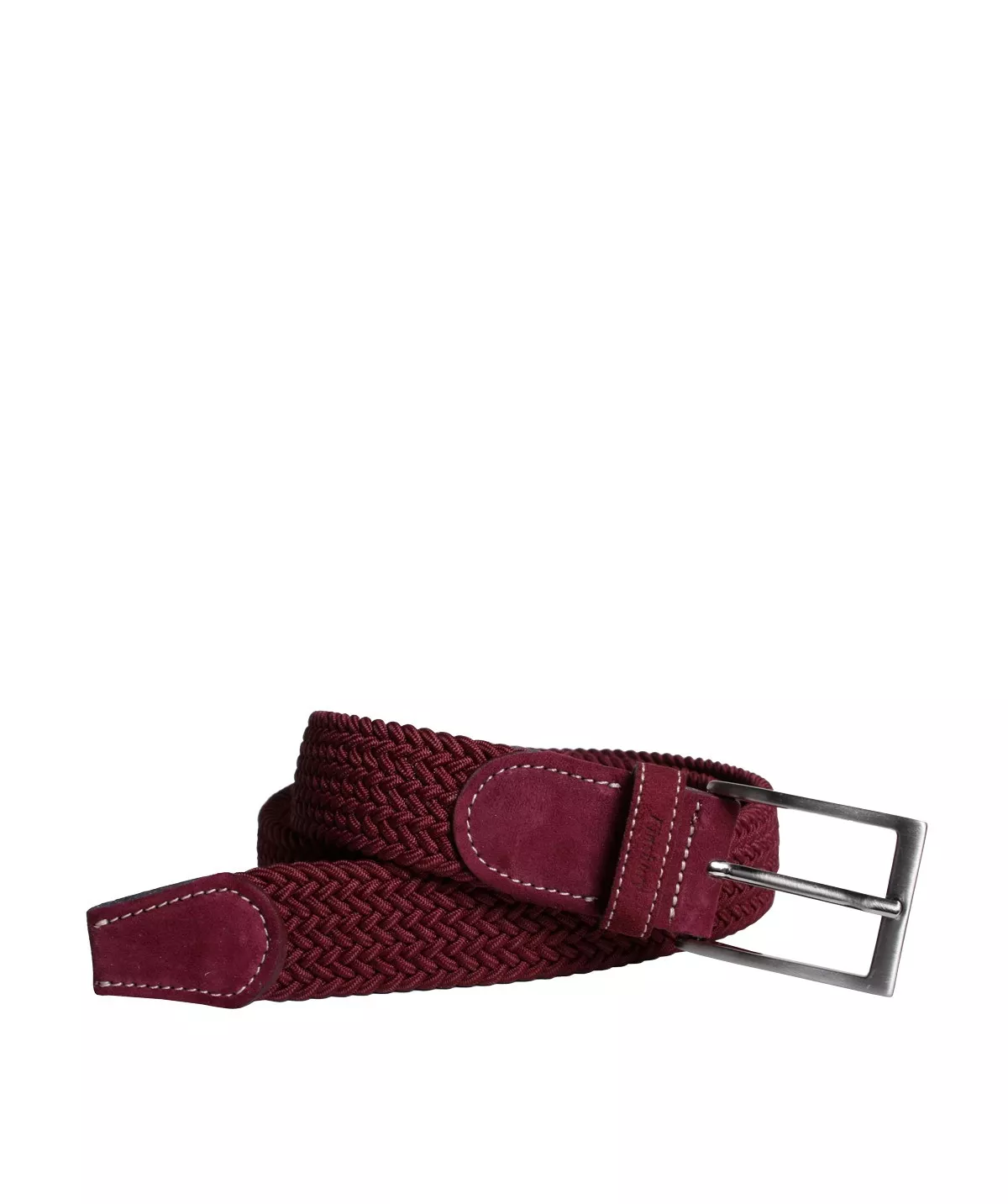 Ceinture Tressée Bordeaux