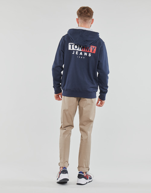 Tommy Jeans - TJM ENTRY FLAG ZIP THRU - Marine