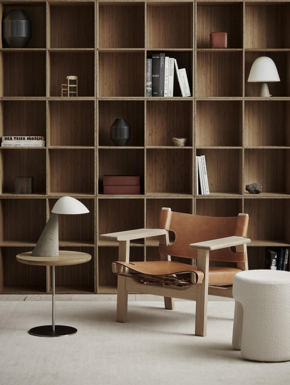 Fredericia Sequoia poef sheepskin