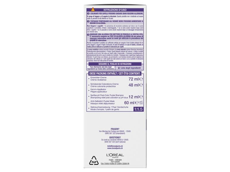 L'Oréal Paris Haarcoloration Cool Crème 7.11 Ultra Kühles B Dauerhafte Haarfarbe mit bis zu 100% Grauhaarabdeckung