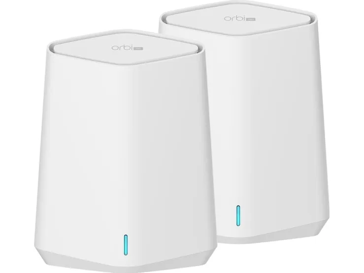 NETGEAR Orbi Pro WiFi 6 Mini - AX1800 WiFi System - Wi-Fi-system - (router, forlænger) - mesh 1GbE - Wi-Fi 6 - Dual Band - væg-monterbar