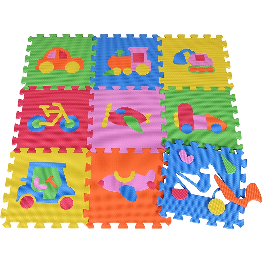 knorr toys® Puzzlematte Fahrzeuge 10 tlg.
