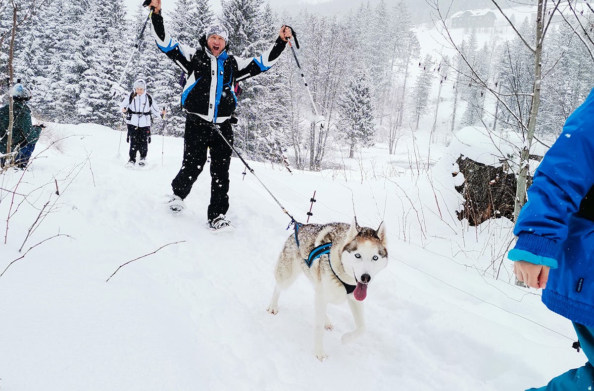 Husky Schneeschuhtrekking Hohentauern