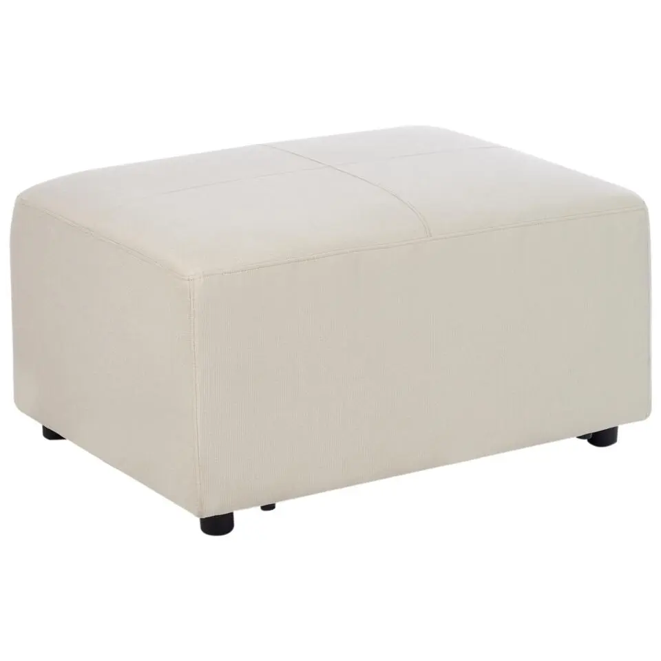 KOHLO - Ottomaan - Lichtbeige - Polyester