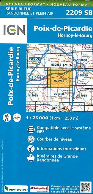 IGN - 2209 SB POIX DE PICARDIE 1 25 000