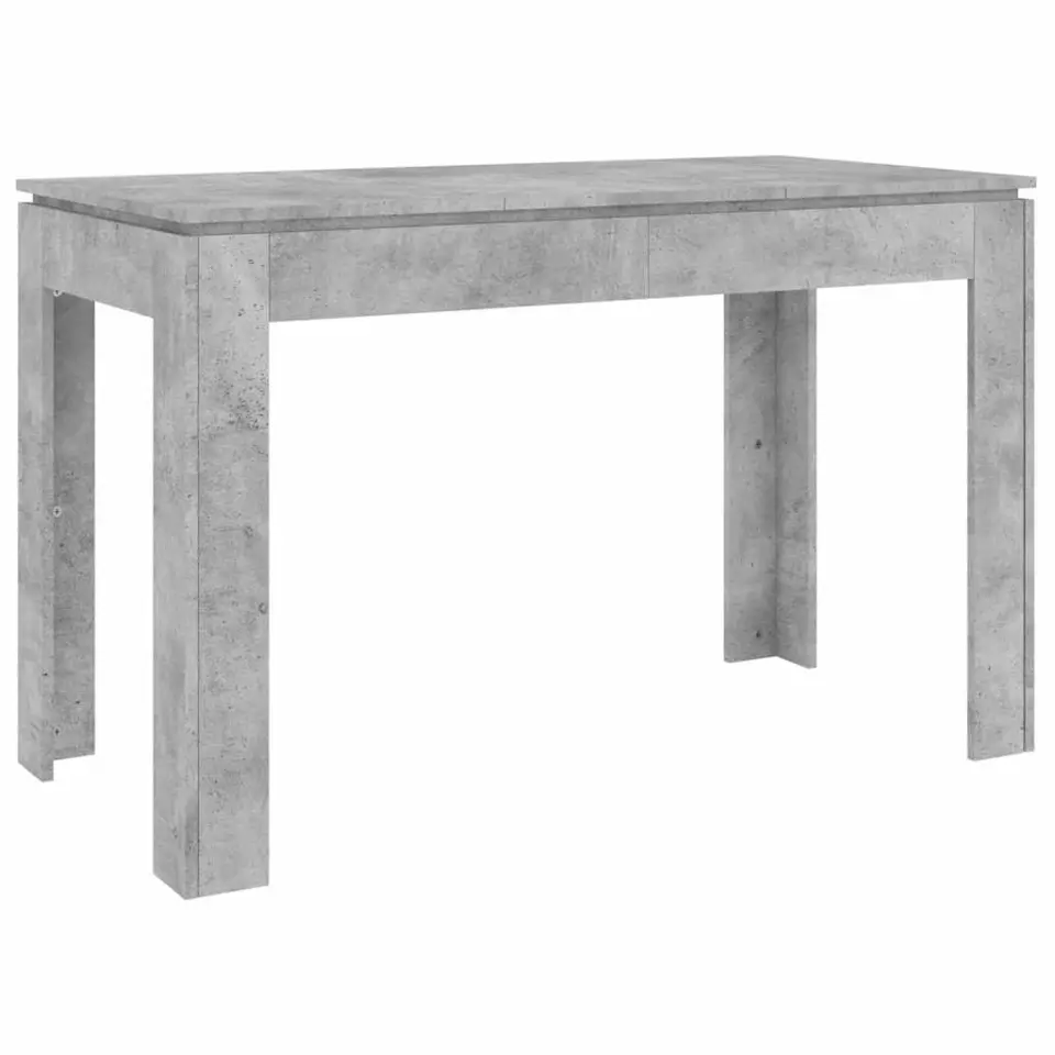 vidaXL - Eettafel - Grijs - Bewerkt hout