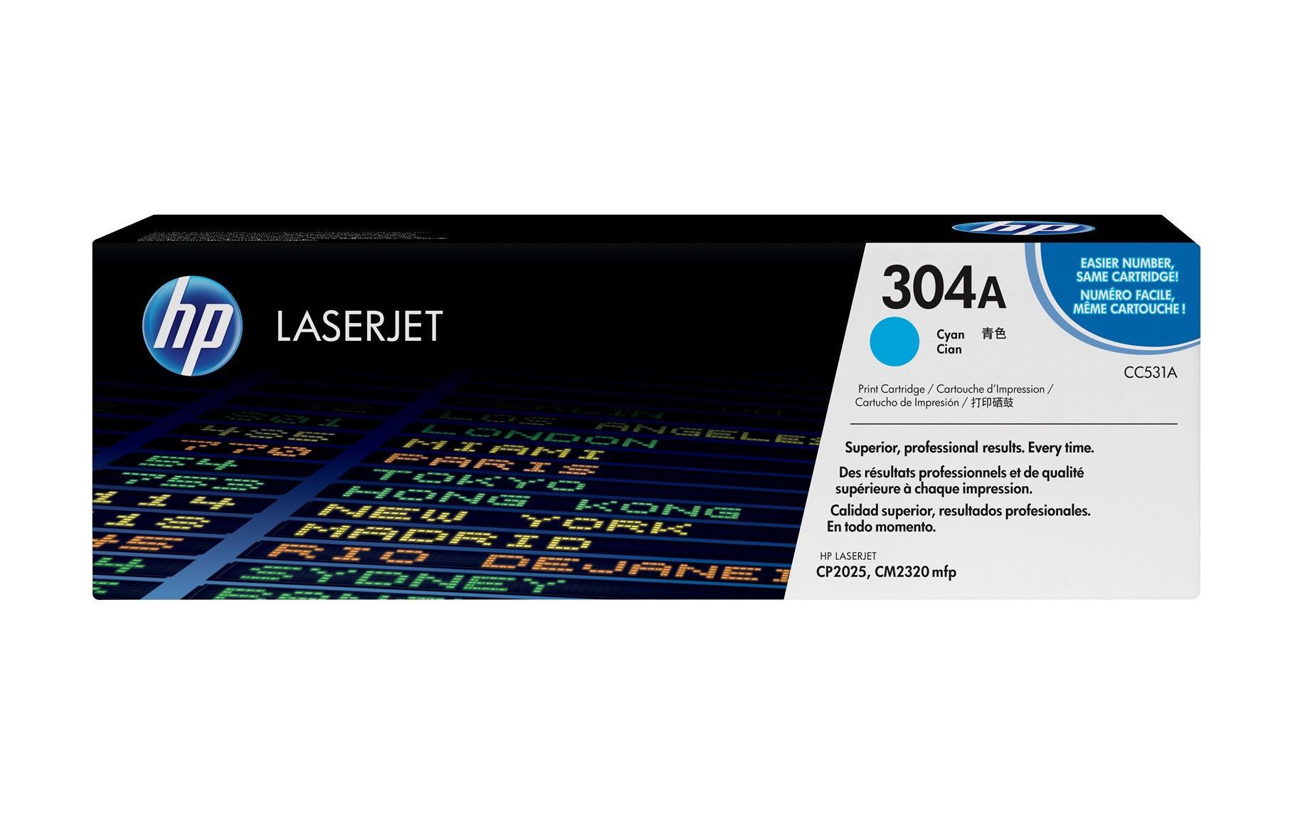 Toner Nr. 304A (CC531A) Cyan<br>Tonerkartusche