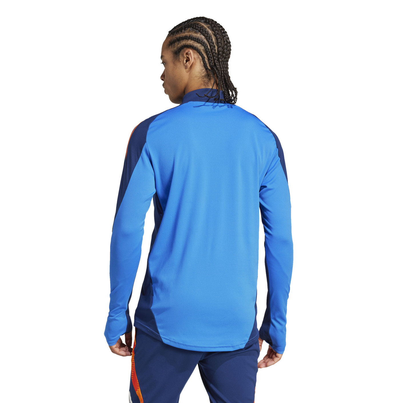 Adidas Juventus Trainingstrui 1/4-Zip 2024-2025 Blauw Oranje Wit