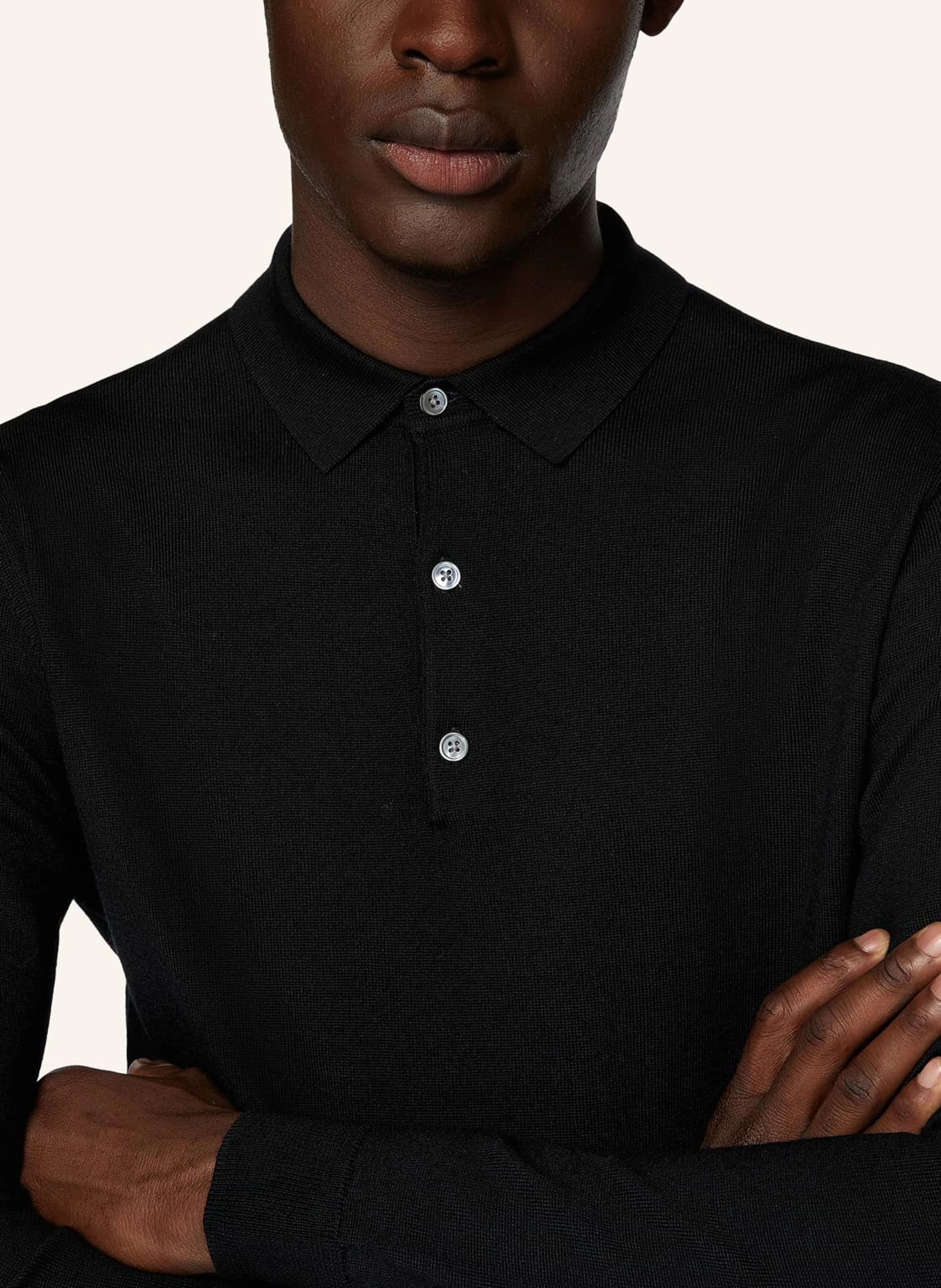 BOGGI MILANO Strick-Poloshirt