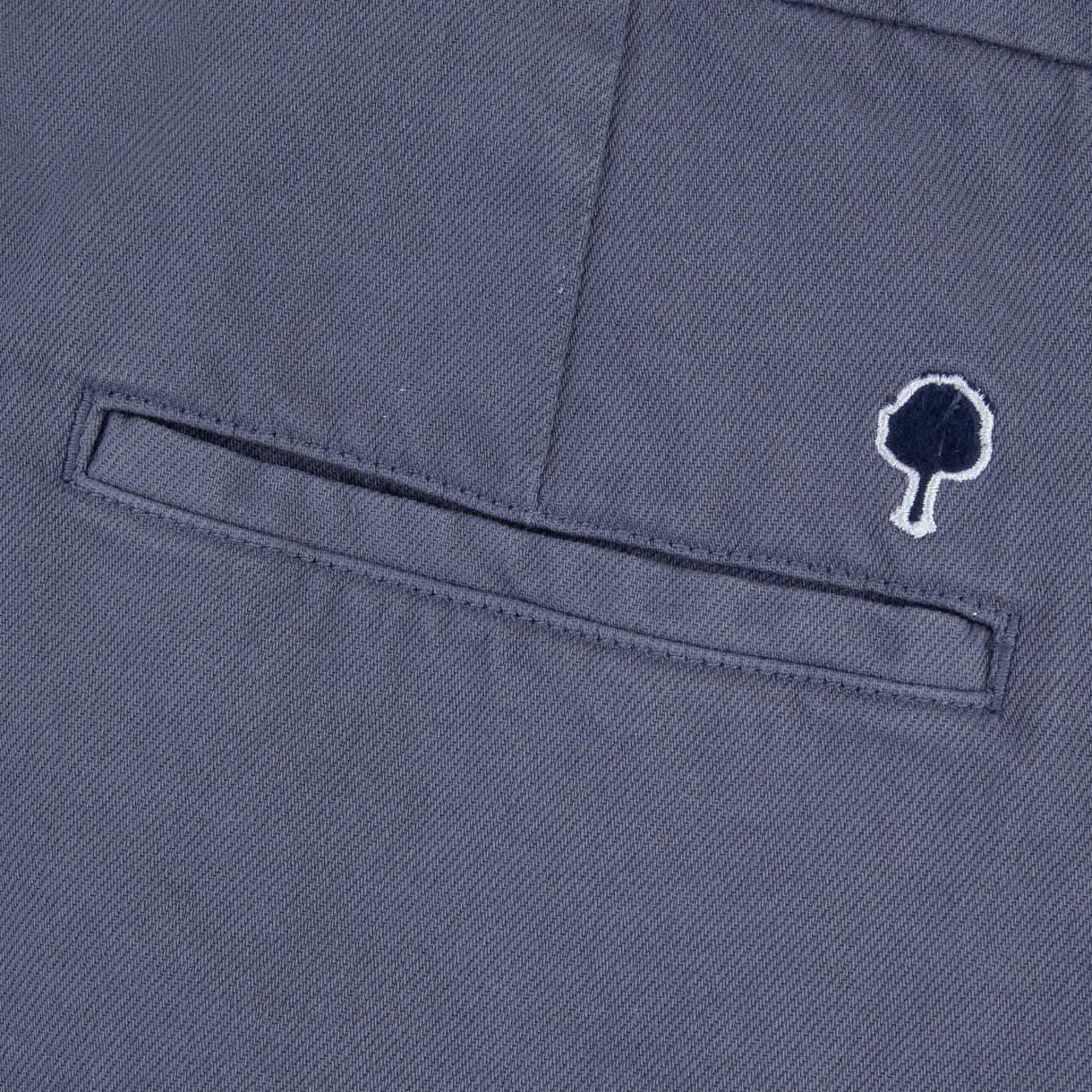 Short bleu coupe légérement ample coton et coton biologique - modèle benon