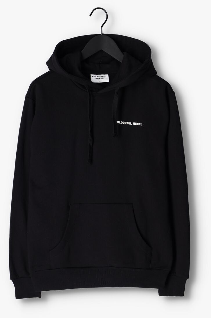 COLOURFUL REBEL zwarte colourful rebel sweater cr est. 2013 back print hoodie