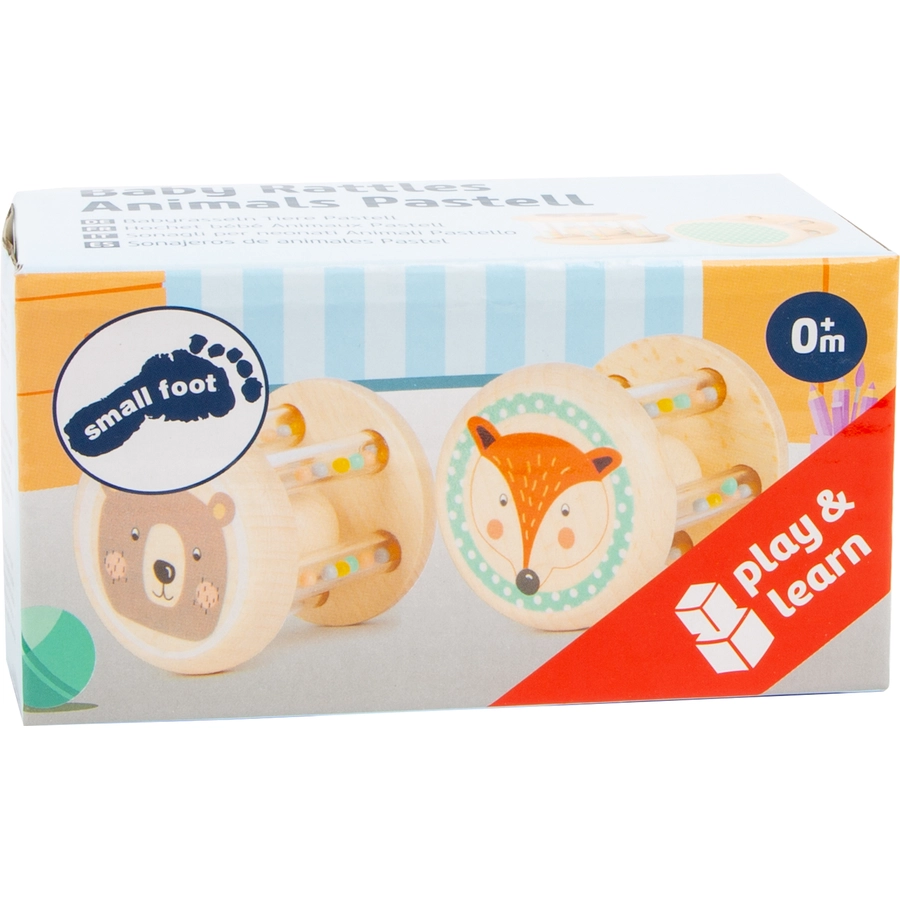 small foot® Babyrasseln Tiere Pastell