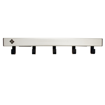Vepa Bins Pro-line wandkapstok met 5 haken - grijs / zwart