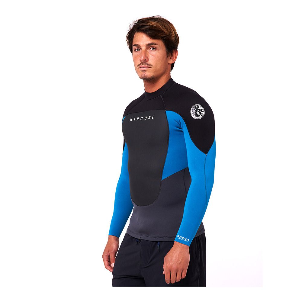 Rip Curl OMEGA BZ - Top néoprène 1.5mm Homme blue