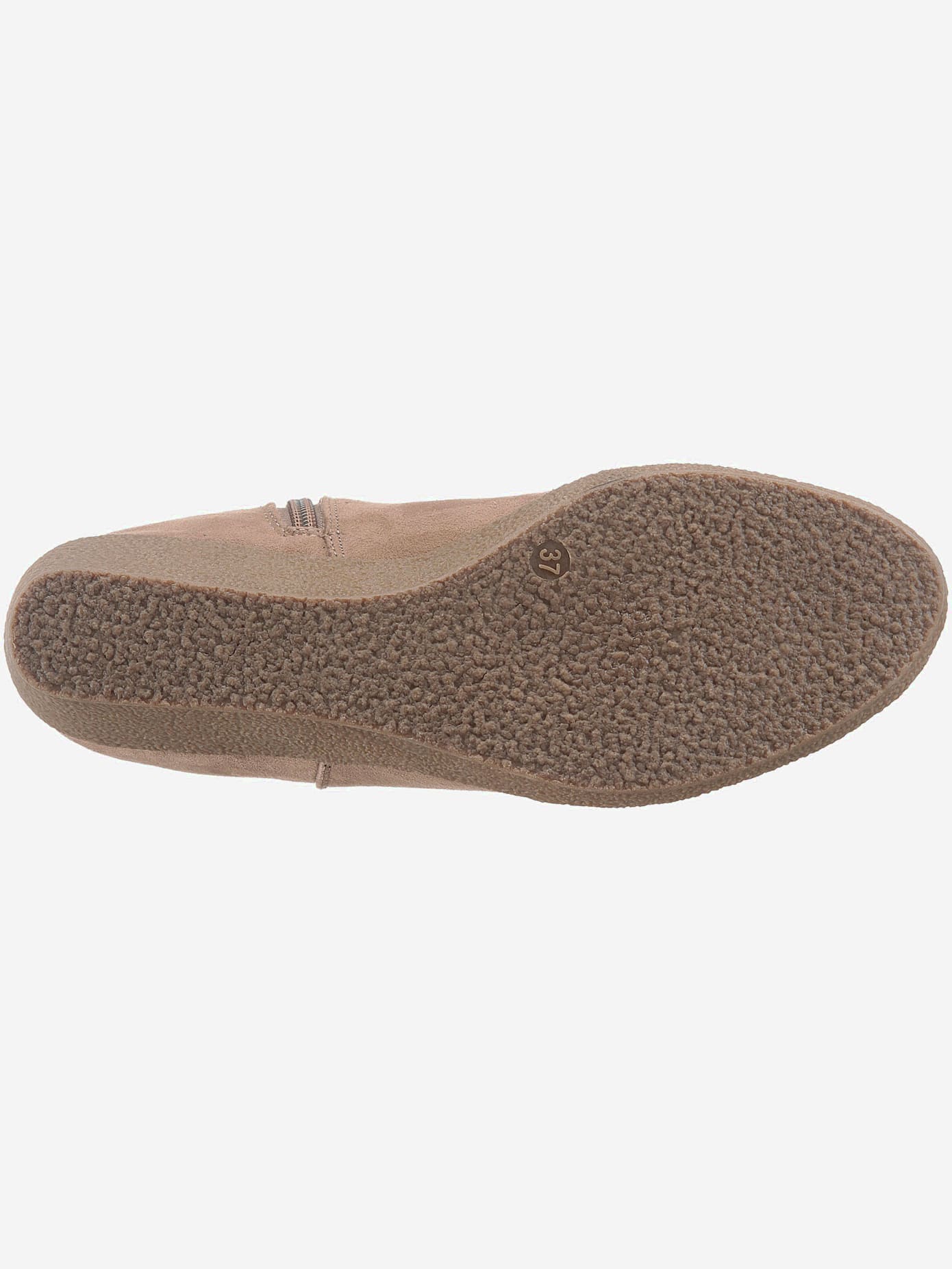 Bottines compensées classiques, textile doux, imitation cuir velours