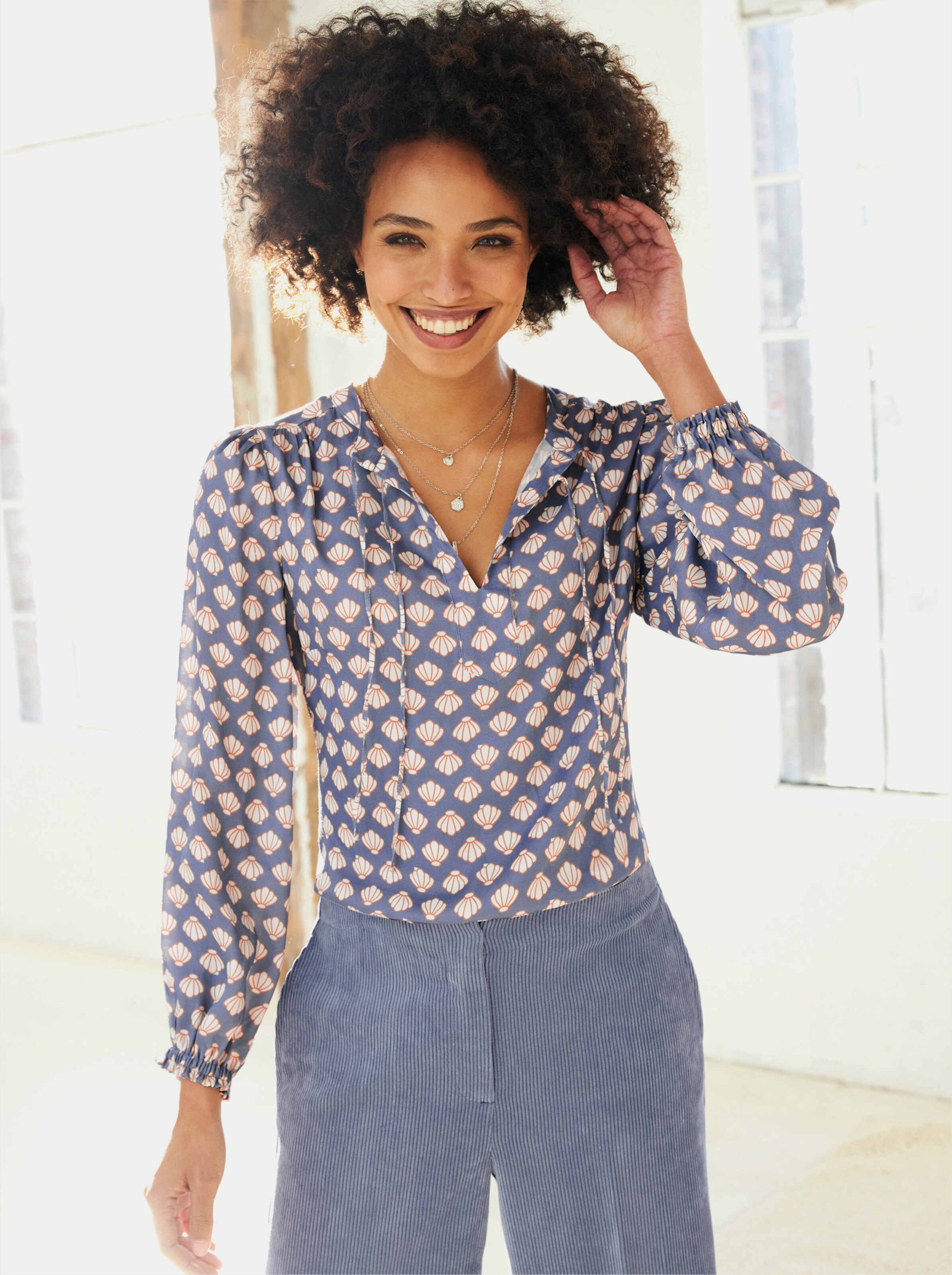 Druckbluse