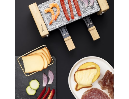 H.KOENIG - Raclette Multifonction WOD2 Raclette et pierre à cuire - 2 personnes