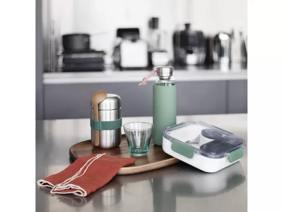 HABITAT - Gourde en verre - 600 ml - Vert (Lot de 4) - Black+blum