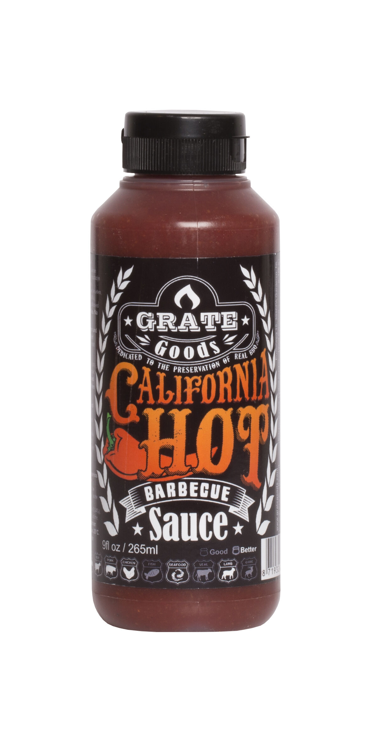 Grate goods California Hot - BBQ saus - 265 Milliliter