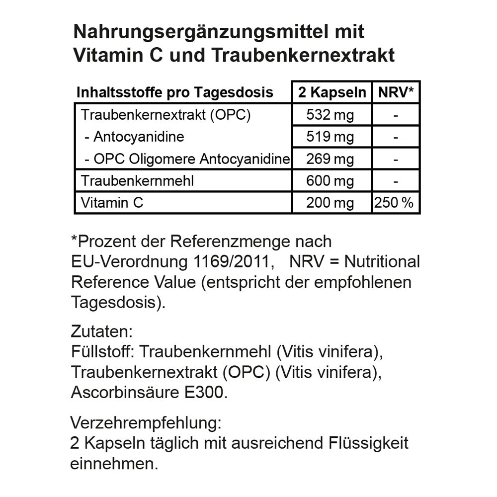 NUI OPC Traubenkernextrakt