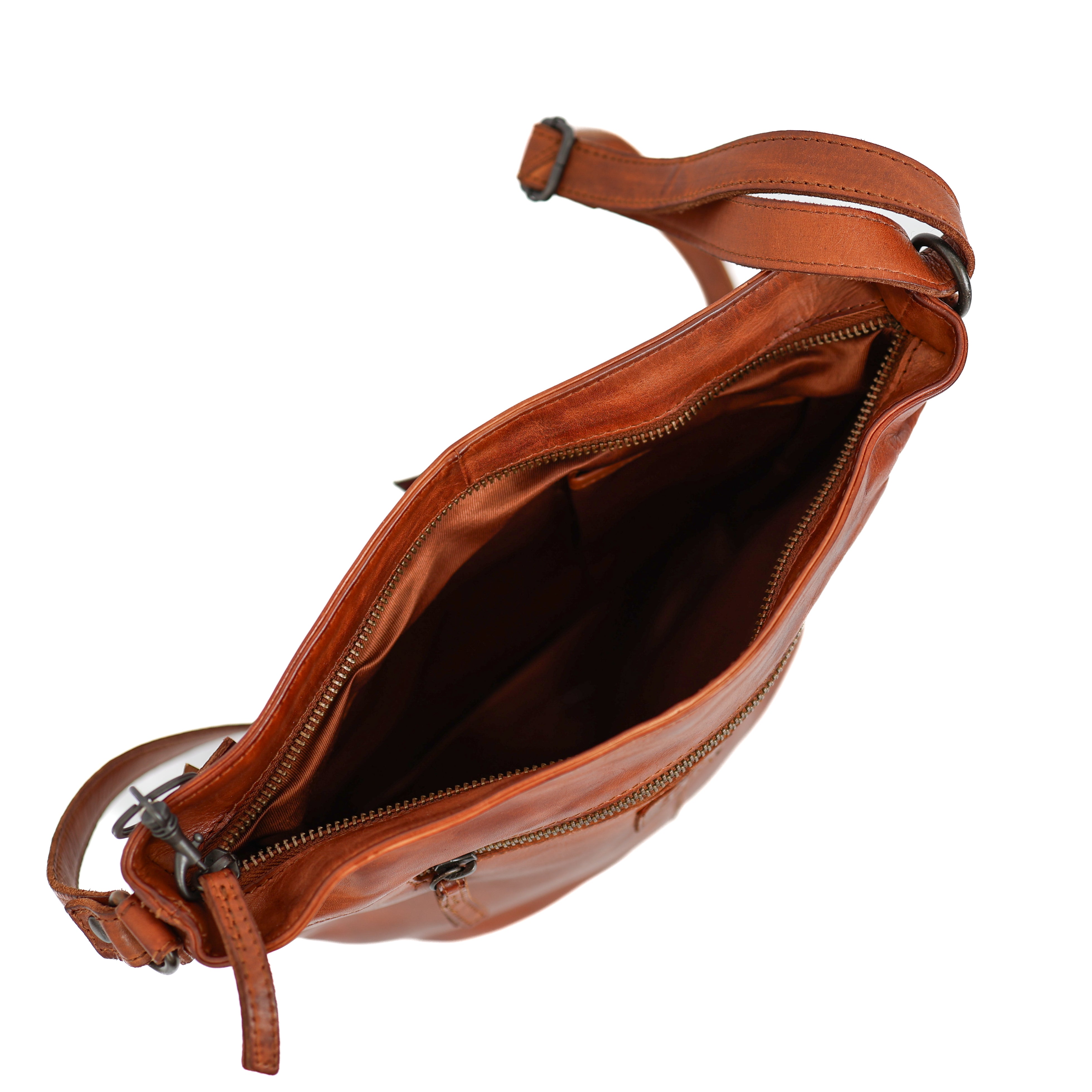 Schoudertas 'Suze' cognac Cognac