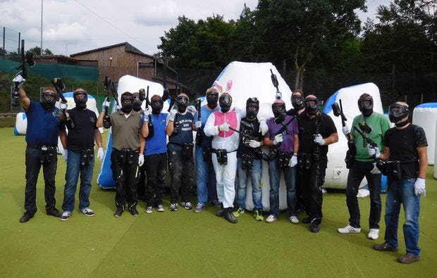 Paintball spielen am Biggesee als Geschenk