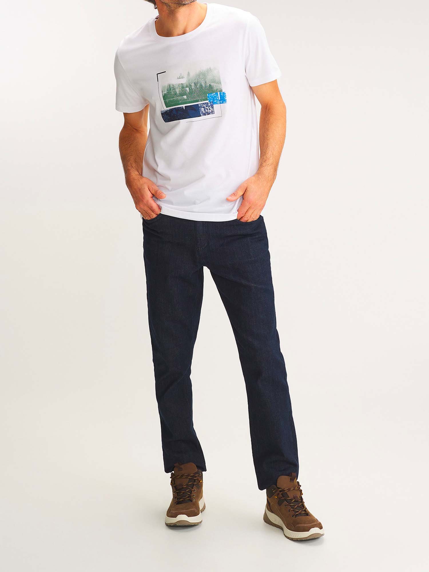 Tee Shirt Homme Manches Courtes Blanc