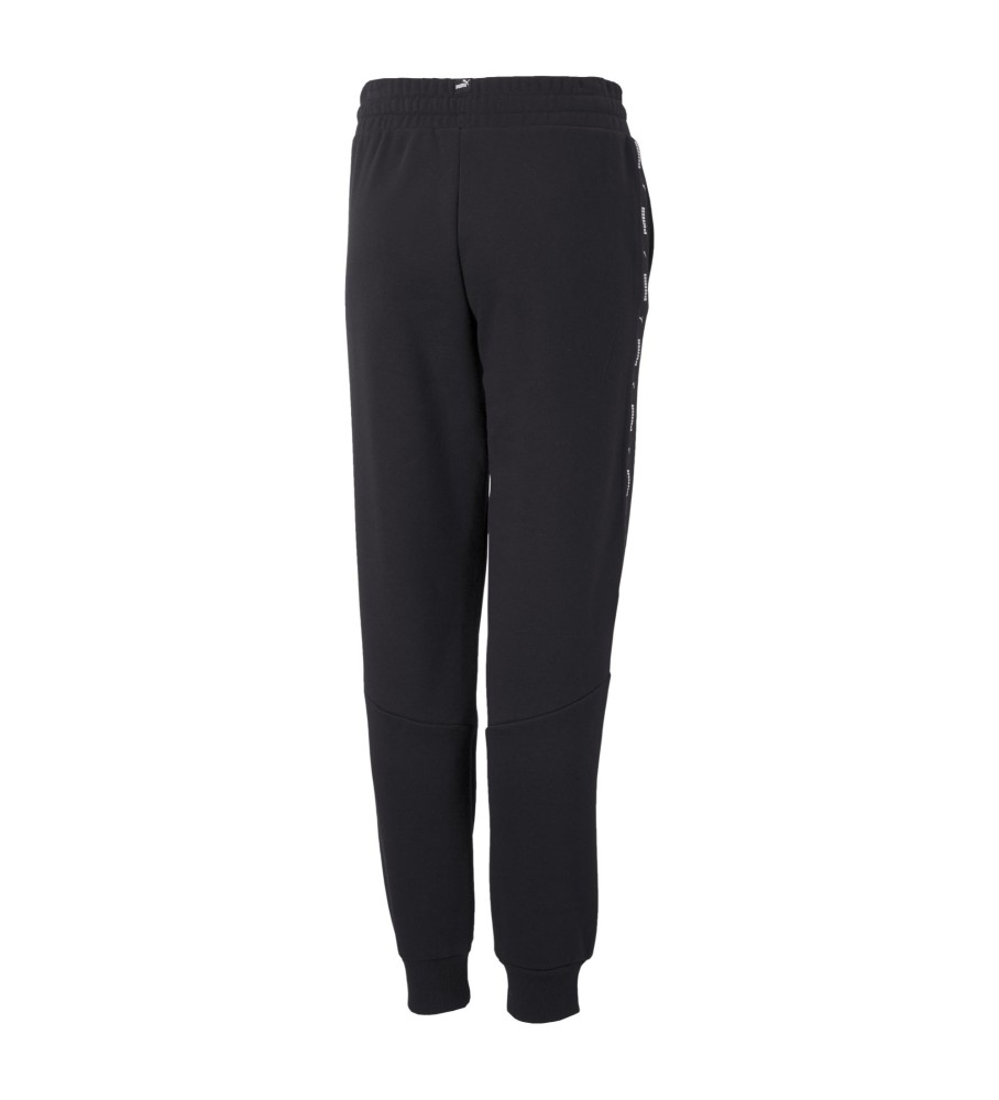 Calça juvenil Puma Essential Tape, preta