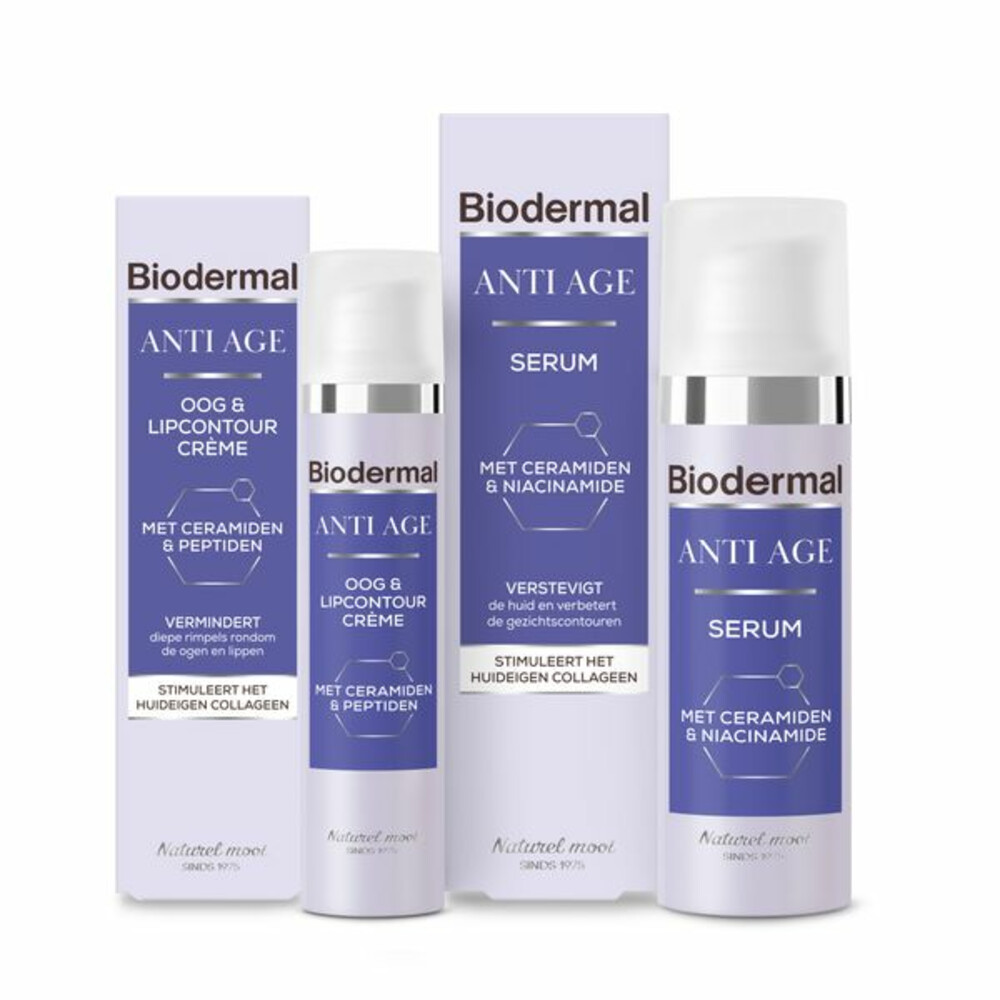 2x Biodermal Oog & Lip Contour crème Anti Age15 ml