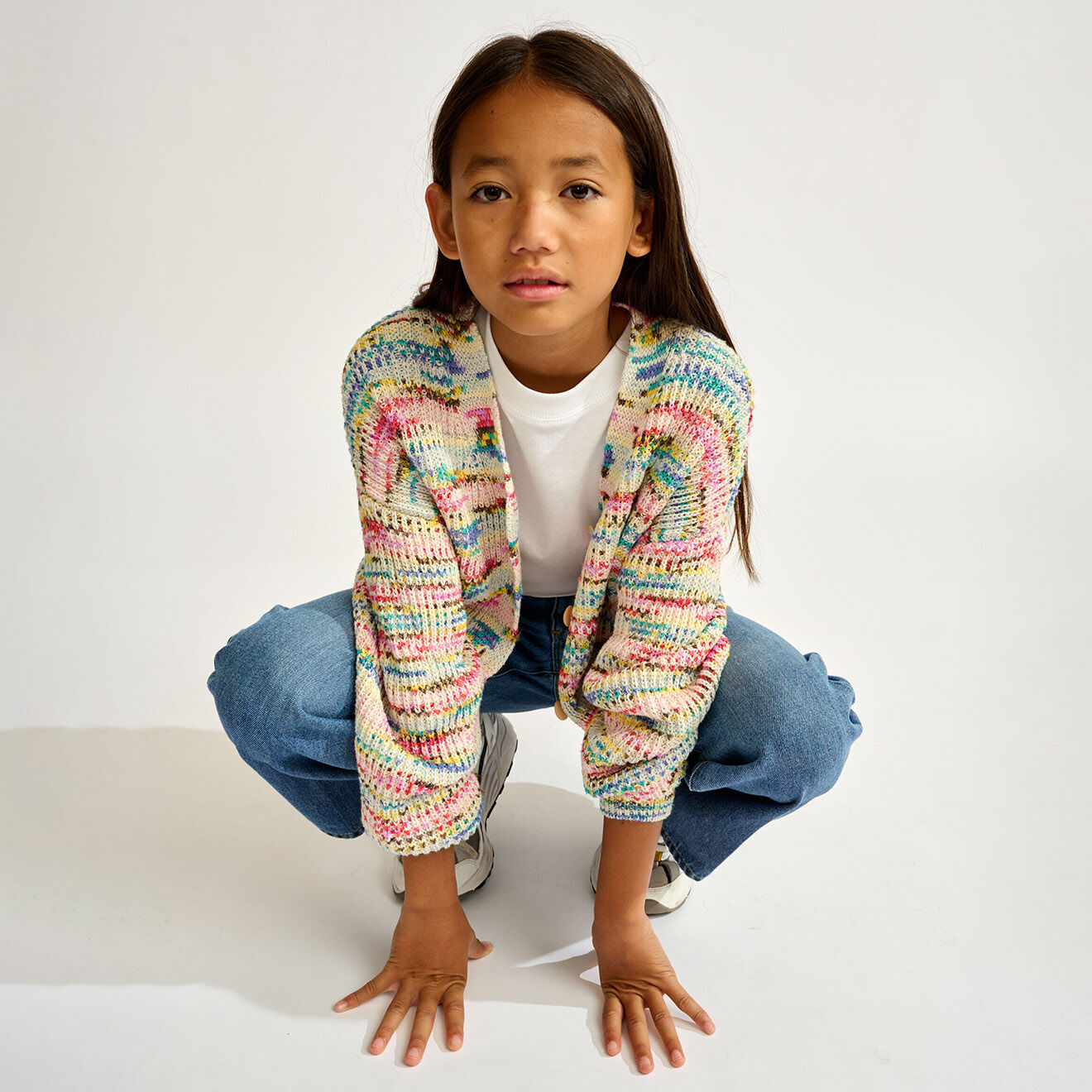 Bellerose Cardigan Getafe tricoté multicolore