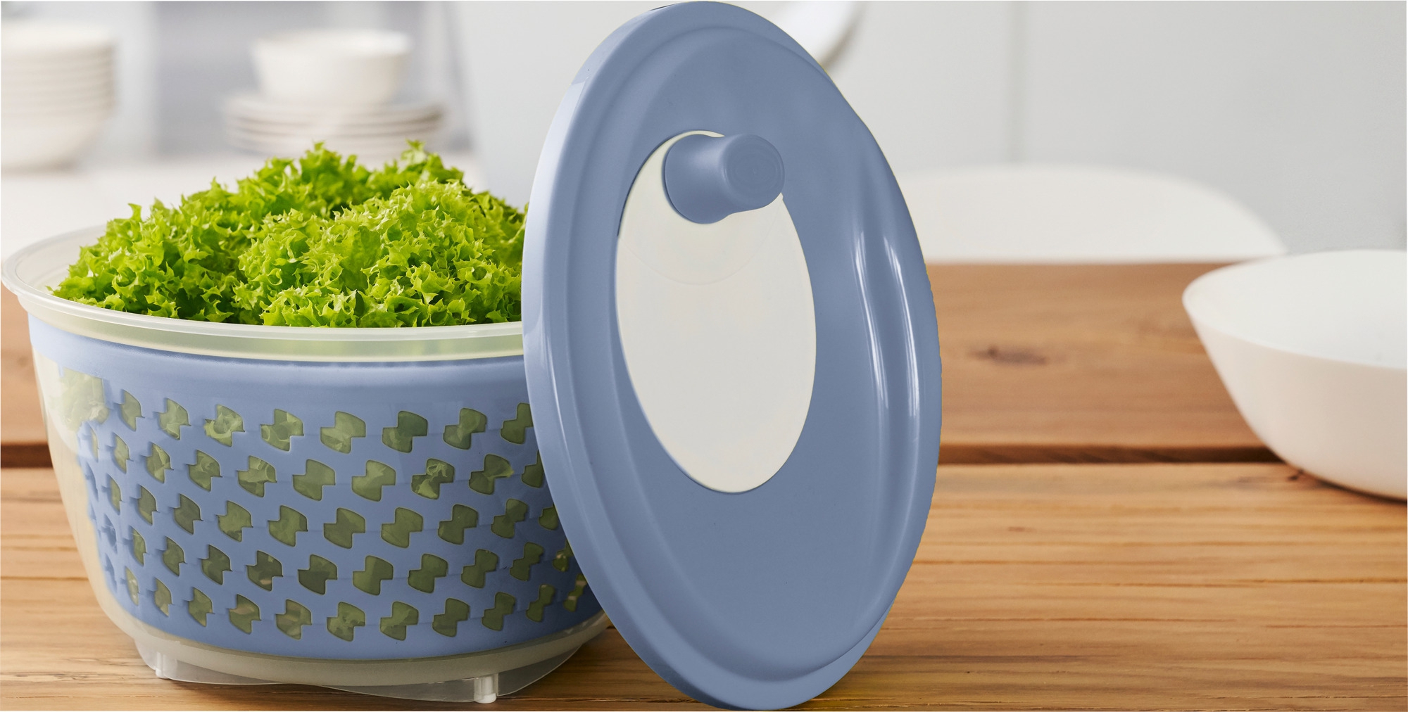 Rotho Salatschleuder fresh 4.5 Liter  horizon blue