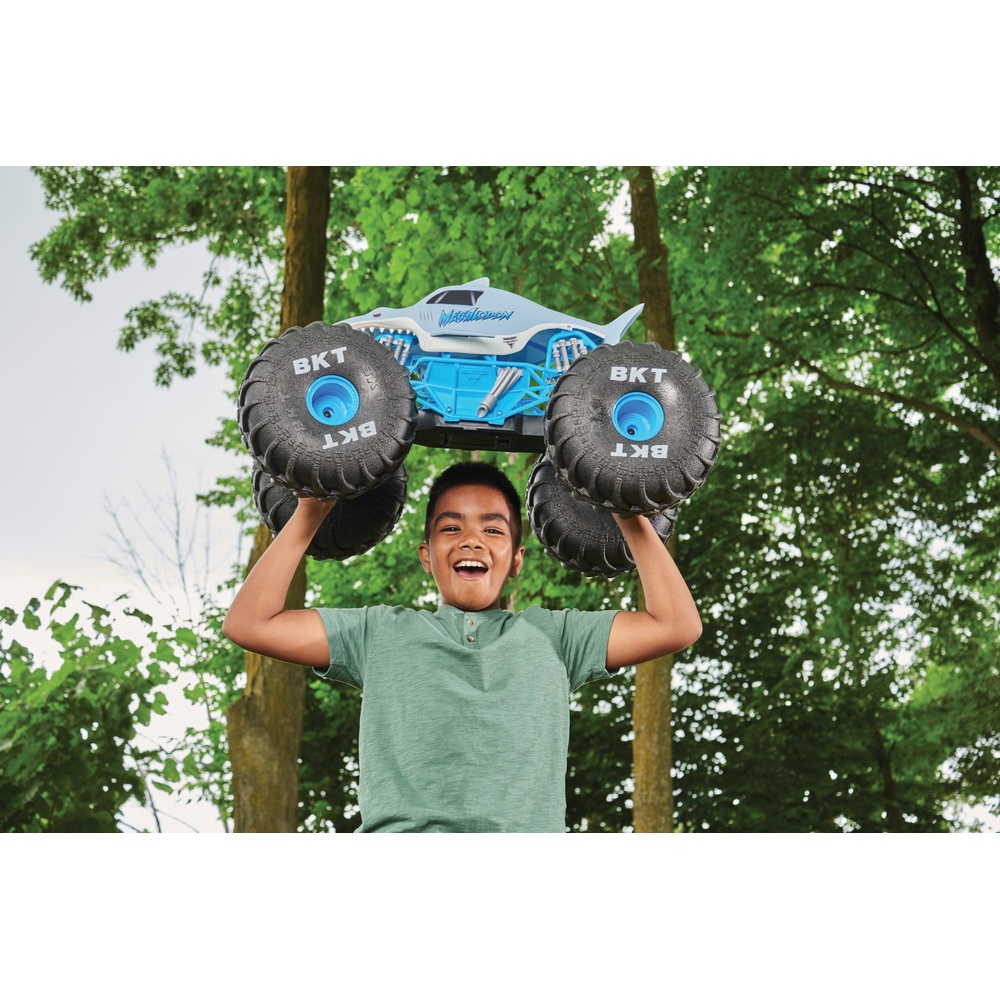 Monster Jam, offizieller 1:6 Mega Megalodon All-Terrain ferngesteuerter Monstertruck