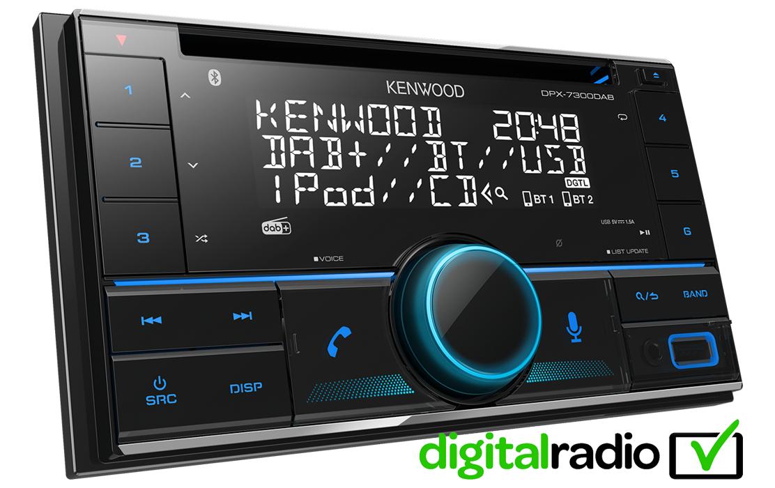 Autoradio DPX-7300DAB 2 DIN<br>CD/USB-Receiver mit Bluetooth, Digitalradio DAB+ & Amazon Alexa Control