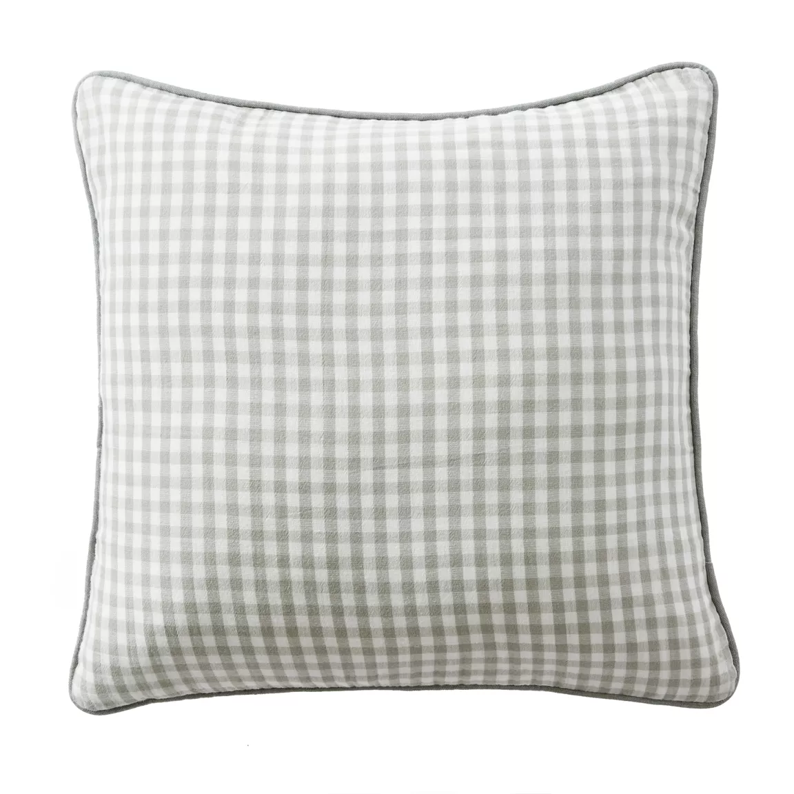 Coussin carré gaze de coton (45 x 45 cm) Vickie Vert eucalyptus