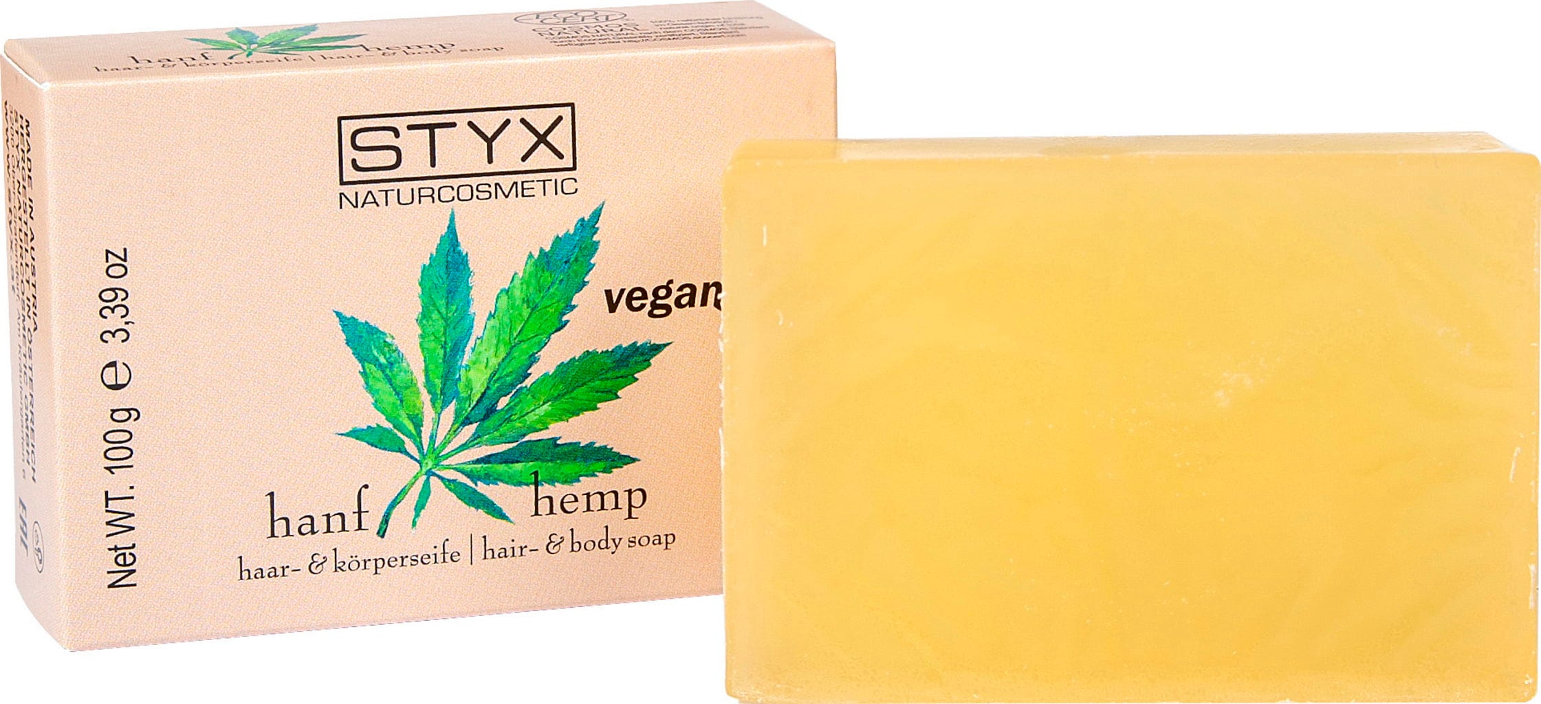 STYX  Hanf Haar- und Körperseife, 100 g