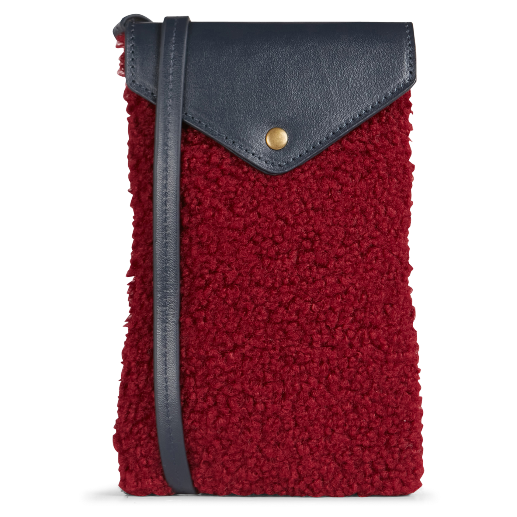 Etui de téléphone en sherpa | Rouge