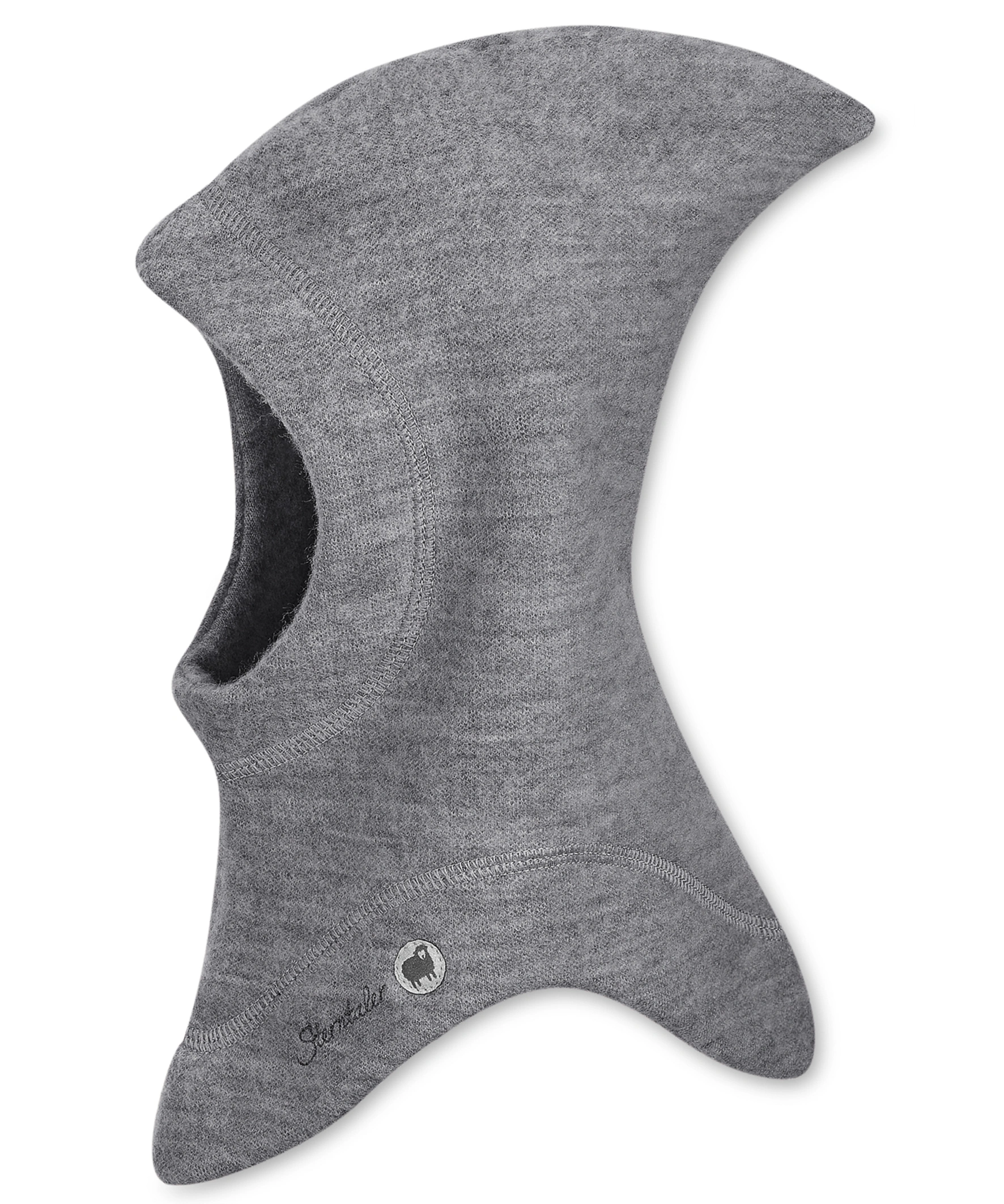 Schlupfmütze ZIPFELCHEN aus Wolle in silber melange