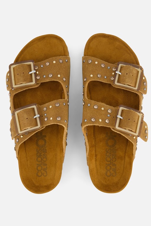 Colors of California Sandalen cognac Suede