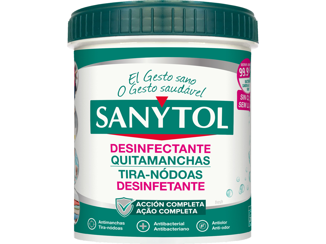 TIRA NÓDOAS DESINFETANTE SANYTOL 450GR