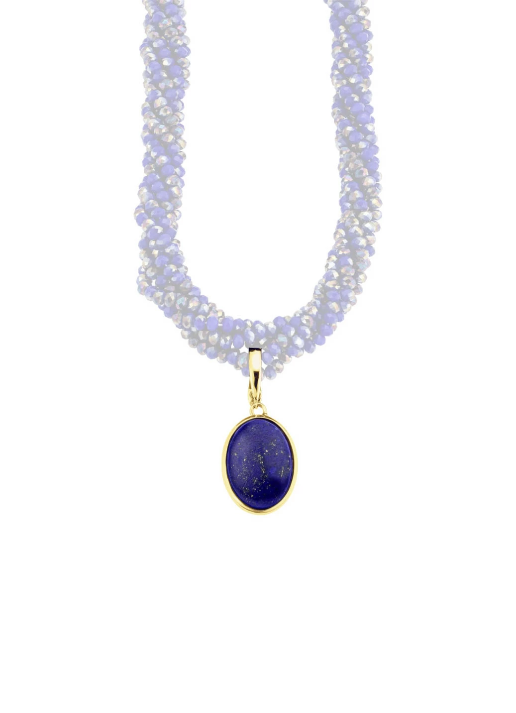Vergoldeter Anhänger mit Lapislazuli