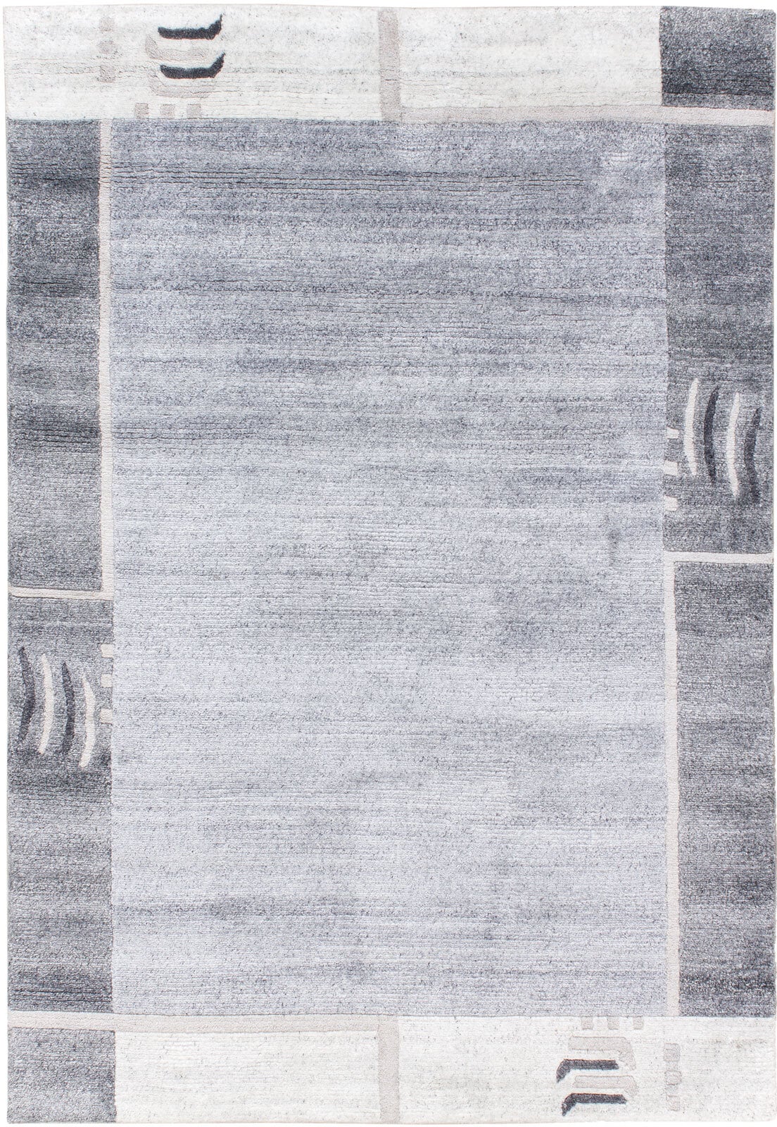 Nepalteppich INDO NEPAL KHANGRI 170 x 240 cm grau
