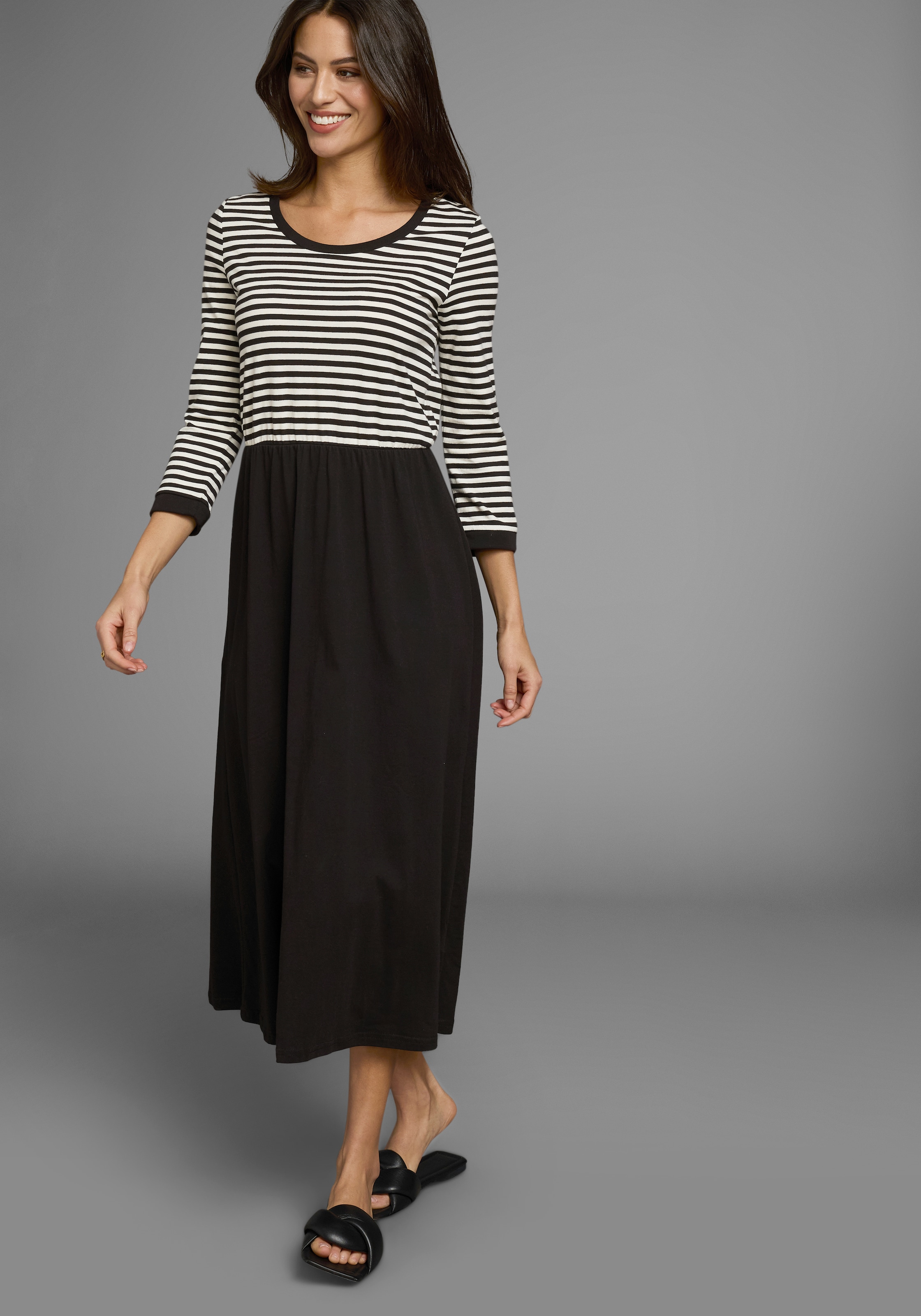 Laura Scott 2-in-1-Kleid mit Streifen-Design
