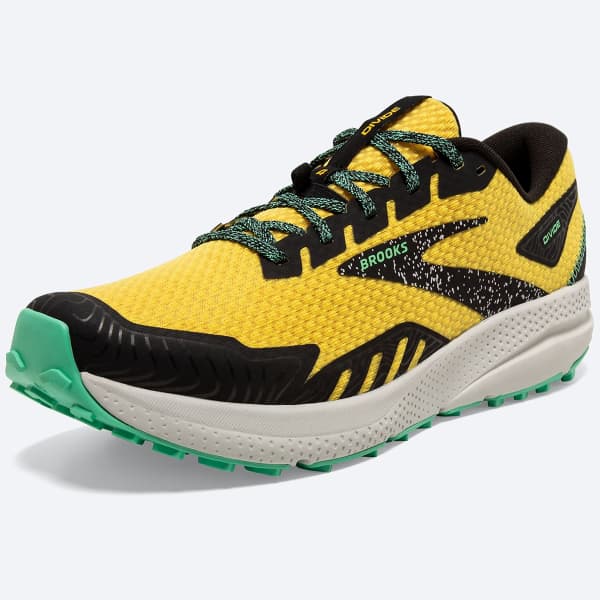 Chaussure trail BROOKS DIVIDE 4 LEMON CHROME/BLACK/SPRING BUD