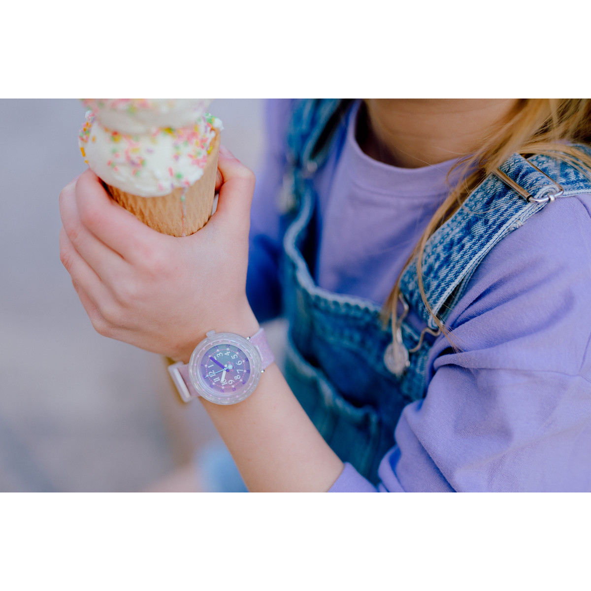Montre Flik Flak enfant silicone blanc