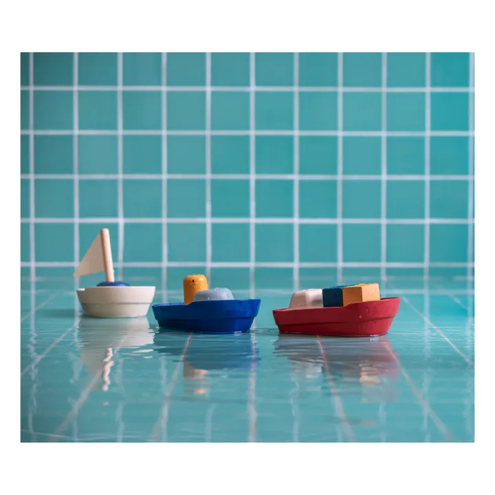 Plan Toys Bateau en caoutchouc naturel