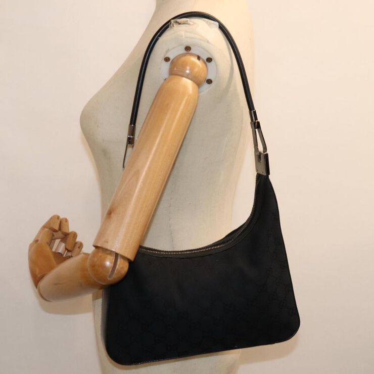 Gucci Vintage Gucci Shoulder Bag Black