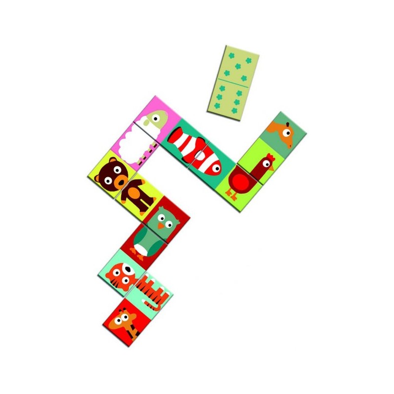 Domino Puzzle 28 pièces - Animaux